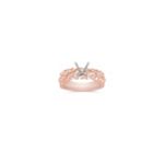 Vintage Diamond Engagement Ring in Rose Gold