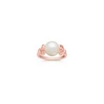 9.5mm Cultured Freshwater Pearl Ring in Rose Gold