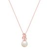 9mm Cultured Freshwater Pearl Pendant in Rose Gold (18)