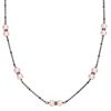 6mm Pink Cultured Freshwater Pearl and Sterling Silver Necklace (30)