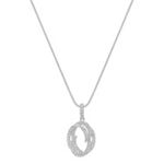 Round Diamond Circle Pendant (18 in.)