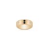 Black Sapphire and Diamond Ring with Channel Setting