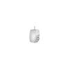 14k White Gold Rectangle Charm