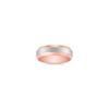 Platinum and 14k Rose Gold Comfort Fit Ring (6.5mm)