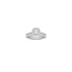 Halo Diamond Wedding Set
