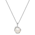12mm Cultured Freshwater Pearl Pendant in Sterling Silver (18 in.)