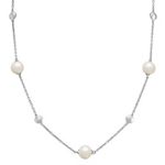 8.5mm Cultured Freshwater Pearl and Sterling Silver Necklace (18 in.)