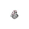 1/2 ct .t.w. Round Ruby and Black Sapphire Ring