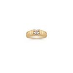 Vintage Solitaire 14k Yellow Gold Engagement Ring