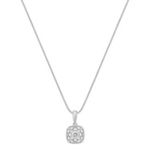 Princess Cut Diamond Pendant (18 in.)