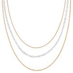 Yellow Sterling Silver & Sterling Silver Three Chain Set (20 in.)