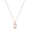 8mm Cultured Freshwater Pearl and Round Diamond Pendant in Rose Gold (18)