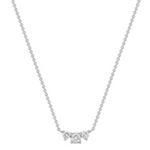 Three-Stone Diamond Necklace (18 in.)