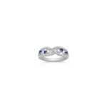 Vintage Round Sapphire and Diamond Ring