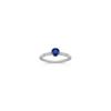 Round Sappire and Diamond Ring