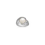 10mm Cultured Freshwater Pearl and Sterling Silver Ring