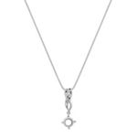 14k White Gold Pendant (18 in.)