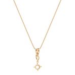 14k Yellow Gold Pendant (18')