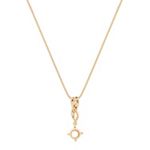 14k Yellow Gold Pendant (18')