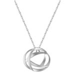 Sterling Silver Circle Pendant (18 in.)