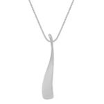 Contemporary Sterling Silver Pendant (18 in.)