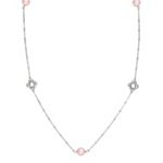 8mm Pink Cultured Freshwater Pearl and Sterling Silver Necklace (36 in.)