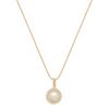 6.5mm Cultured Freshwater Pearl and Round Diamond Pendant (18)