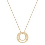 Round Diamond Circle Pendant (18 in.)