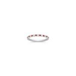 Round Ruby and Diamond Ring