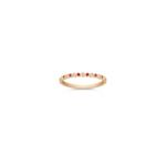 Round Ruby and Diamond Ring