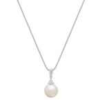 9mm Cultured South Sea Pearl and Round Diamond Pendant (18)