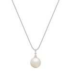 10mm Cultured South Sea and Round Diamond Pendant (18)