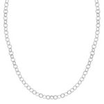 Sterling Silver Circle Necklace (18 in.)
