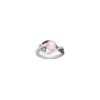 7mm Cultured Pink Freshwater Pearl, Diamond and Black Rhodium Ring