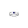 Round Sapphire Ring for Him
