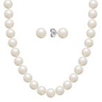 6.5mm Cultured Freshwater Pearl Strand and Earrings Two Piece Set (30)