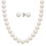 6.5mm Cultured Freshwater Pearl Strand and Earrings Two Piece Set (30 in.)