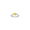 Oval Yellow Sapphire and Diamond Ring