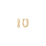 14k Yellow Gold Hoops