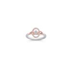 Diamond Fashion Ring in White and Rose Gold