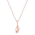 Round Diamond Pendant in 14k Rose Gold (18)