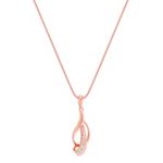 Round Diamond Pendant in 14k Rose Gold (18 in.)