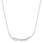 Twist Round Diamond Necklace (18 in.)