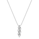Twist Cluster Diamond Pendant (18 in.)