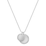 Sterling Silver Disc Pendant (18 in.)