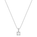 Round Diamond Square Pendant (18 in.)