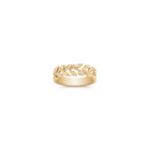Leaf and Heart Diamond Ring