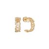Round Diamond Hoop Earrings