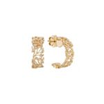 Round Diamond Hoop Earrings