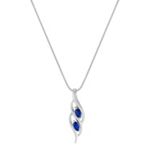 Marquise Sapphire Pendant (18 in.)